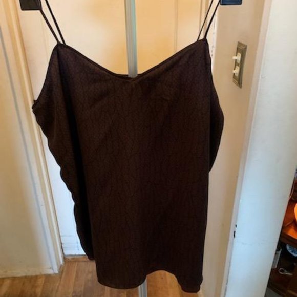 Reversible Spaghetti Strap Top Burgundy/fudge - Picture 2 of 4